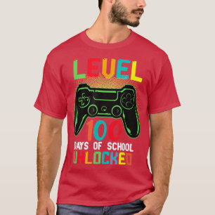 LEVEL 100 TAGE DER SCHULE Video Game Teachers Stud T-Shirt