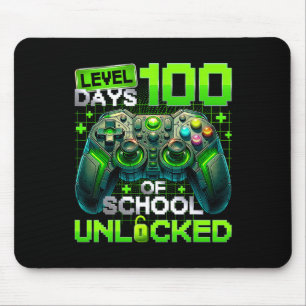 Level 100 Tage Schule freigeschaltet 100. Tag Lehr Mousepad