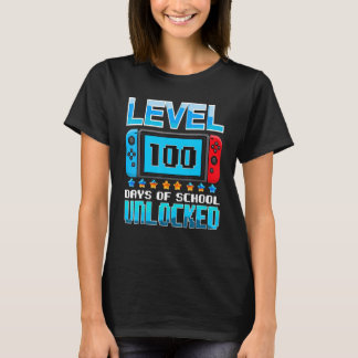 Level 100 Tage Schule Freigeschaltet Game Over Jun T-Shirt