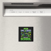Level 100 Tage Schule Freigeschaltet Lustiges Vide Magnet (In Situ (Geschirrspüler))