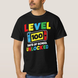 Level 100 Tage Schule freigeschaltet T-Shirt