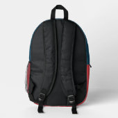 Level 100 Unlocked Gamer 100 Days of School Bedruckter Rucksack (Rückseite)