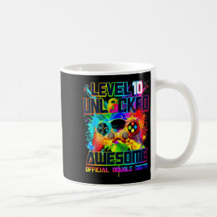 Level 10 freigeschaltet Awesome Gaming Geburtstags Kaffeetasse