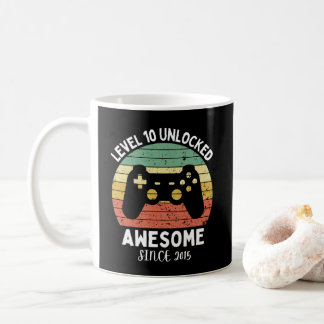 Level 10 freigeschaltet großartig seit 2015 kaffeetasse