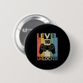 Level 10 freigeschaltet Lustiges Videospieler 10. Button (Vorne & Hinten)