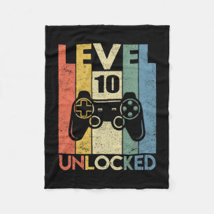 Level 10 freigeschaltet Lustiges Videospieler 10. Fleecedecke