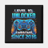 Level 10 freigeschaltet Toll seit 2016 10. Geburts Magnet (Vorne)