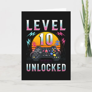 Level 10 freigeschaltetes Gaming-Geschenk Karte