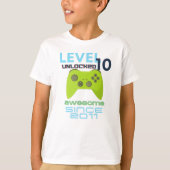 Level 10 Unlock Phantastisch 2011 Video Gamer T-Shirt (Vorderseite)