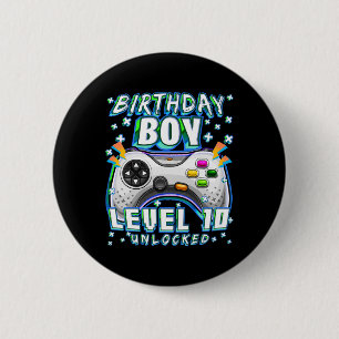 Level 10 Unlock Video Game 10. Geburtstag Gamer B Button