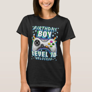 Level 10 Unlock Video Game 10. Geburtstag Gamer B T-Shirt