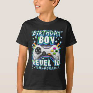 Level 10 Unlock Video Game 10. Geburtstag Gamer T-Shirt