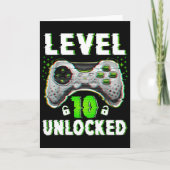 Level 10 Unlock Video Game 10 Jahre alter Junge 10 Karte (Vorderseite)