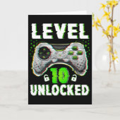 Level 10 Unlock Video Game 10 Jahre alter Junge 10 Karte (Gelbe Blume)