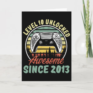 Level 10 Unlock Video Game 10 Jahre alter Junge 10 Karte