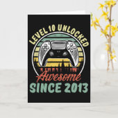 Level 10 Unlock Video Game 10 Jahre alter Junge 10 Karte (Gelbe Blume)