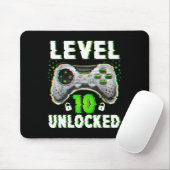 Level 10 Unlock Video Game 10 Jahre alter Junge 10 Mousepad (Mit Mouse)