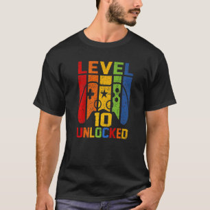 Level 10 Unlock Video Gamer 10. Geburtstagsgamin T-Shirt