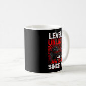 Level 10 Unlocked 10 Year Old Boys 10th Birthday B Kaffeetasse (VorderseiteRechts)