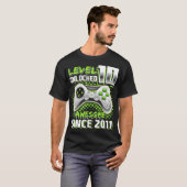 Level 10 Unlocked Awesome 2011 Video Game 10th Bir T-Shirt (Vorne ganz)