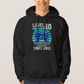Level 10 Unlocked Awesome 2013 Video Game 10th Bir Hoodie (Vorderseite)