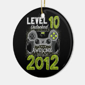 Level 10 Unlocked Awesome Since 2012 Keramik Ornament (Links)