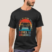 Level 10 Unlocked Shirt Funny Video Gamer 10th Bir (Vorderseite)