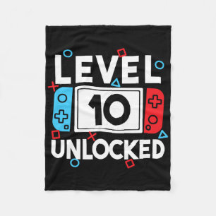 Level 10 Unlocks 10. Geburtstag Videospiel B Fleecedecke