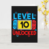 Level 10 Unlocks 10. Geburtstag Videospiel B Karte (Gelbe Blume)