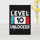 Level 10 Unlocks 10. Geburtstag Videospiel B Karte (Gelbe Blume)