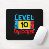 Level 10 Unlocks 10. Geburtstag Videospiel B Mousepad (Mit Mouse)