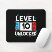 Level 10 Unlocks 10. Geburtstag Videospiel B Mousepad (Mit Mouse)