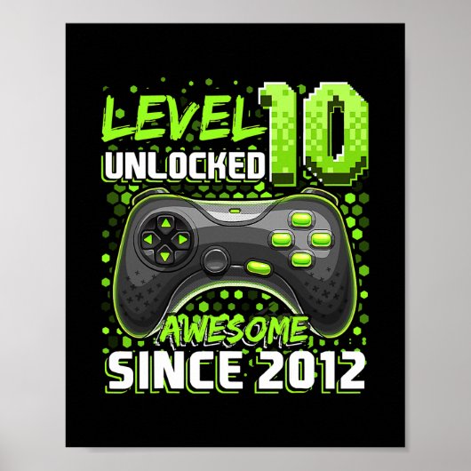 Level 10 Unlocks Phantastisch 2012 Videospiel 10. Poster (Vorne)