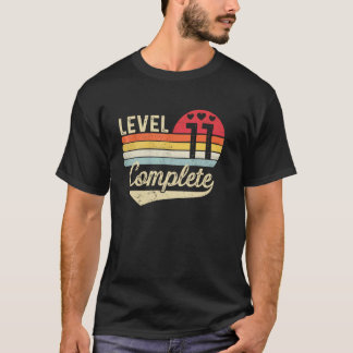 Level 11 11. Hochzeitstag abgeschlossen 11 Jahr T-Shirt
