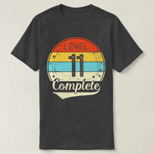 Level 11 Complete 11th Wedding Anniversary Gift Hi T-Shirt (Design vorne)