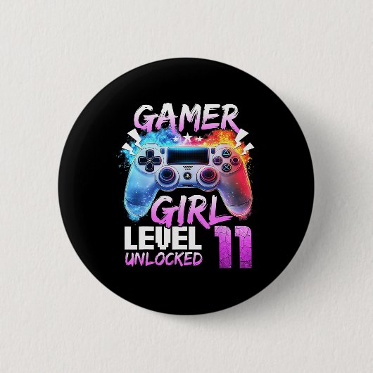 Level 11 freigeschaltet Awesome 2014 Videospiel 11 Button (Vorderseite)