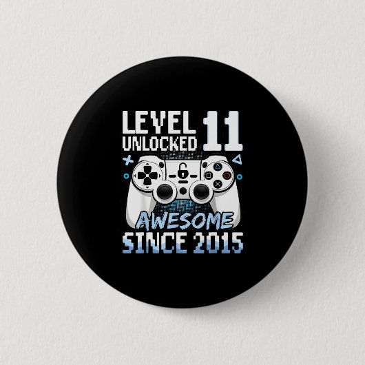 Level 11 freigeschaltet Awesome 2015 Design Button (Vorderseite)