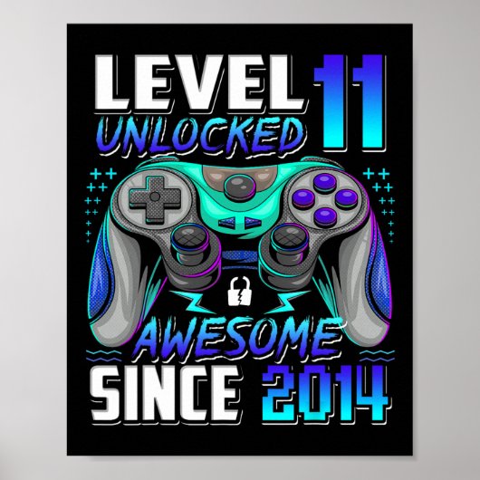 Level 11 freigeschaltet Awesome seit 2014 11. Gebu Poster (Vorne)