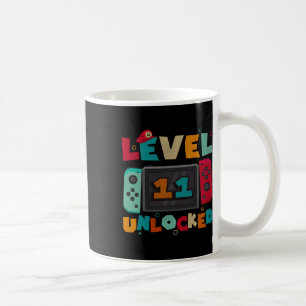 Level 11 freigeschaltet Gaming-Geburtstag Jungen 1 Kaffeetasse
