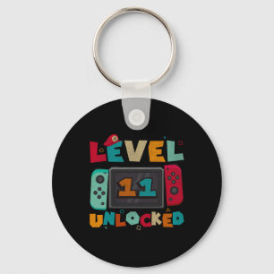 Level 11 freigeschaltet Gaming-Geburtstag Jungen 1 Schlüsselanhänger