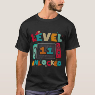 Level 11 freigeschaltet Gaming-Geburtstagsjungen 1 T-Shirt
