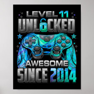 Level 11 freigeschaltet Großartig Seit 2014 11. Ge Poster