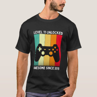 Level 11 freigeschaltet großartig seit 2015 T-Shirt