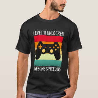 Level 11 freigeschaltet großartig seit 2015 T-Shirt