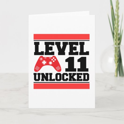 Level 11 freigeschaltet karte (Vorderseite)