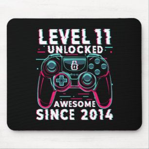 Level 11 freigeschaltet Videospiel 11. Geburtstag Mousepad