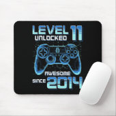 Level 11 freigeschaltet Videospielparty 11. Geburt Mousepad (Mit Mouse)