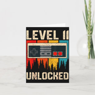 Level 11 freigeschaltete Videospiel-Controller-Geb Karte