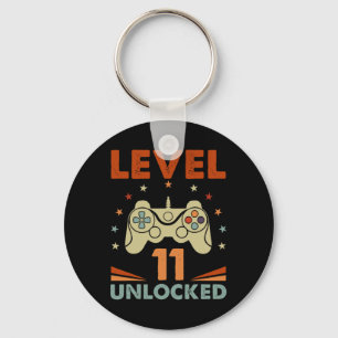 Level 11 Unlock Video Gamer 11. Geburtstag 11 Jahr Schlüsselanhänger