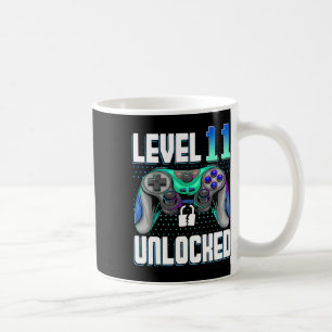 Level 11 Unlocked Video Game 11th Birthday Gamer G Kaffeetasse